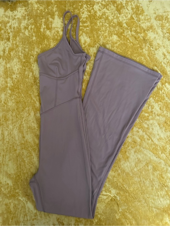 JoyLab Pants - JoyLab tan beige flared jumpsuit with thin straps